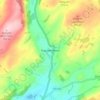 Gwyddelwern topographic map, elevation, terrain