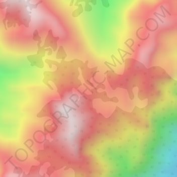 Mitumba Mountains topographic map, elevation, terrain