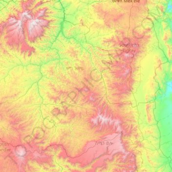 Wag topographic map, elevation, terrain
