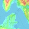 Wautauga Beach topographic map, elevation, terrain