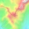 Cerro Penitentes topographic map, elevation, terrain
