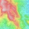 Stefani topographic map, elevation, terrain