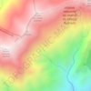 Fontaines de Paradis topographic map, elevation, terrain