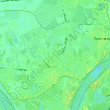 Kapel topographic map, elevation, terrain