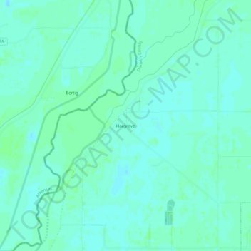 Hargrove topographic map, elevation, terrain