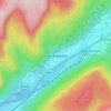 Pentreclwydau topographic map, elevation, terrain