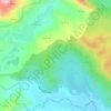 Gunung topographic map, elevation, terrain