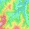 Trifești topographic map, elevation, terrain