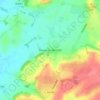 Moreton Morrell topographic map, elevation, terrain