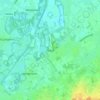 Wieze topographic map, elevation, terrain