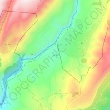 Dlafy topographic map, elevation, terrain