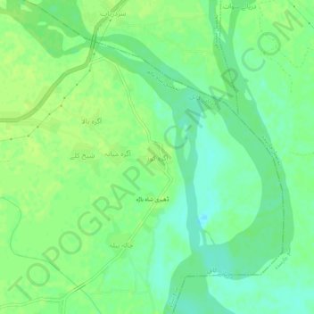 Agra Kuz topographic map, elevation, terrain