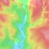 Forrest Falls topographic map, elevation, terrain