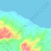 Neromylos topographic map, elevation, terrain