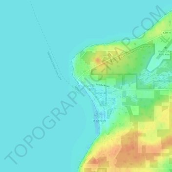 La Pointe topographic map, elevation, terrain