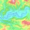 Srinagar topographic map, elevation, terrain