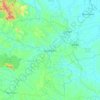 Muara Bulian topographic map, elevation, terrain