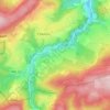 Chauveheid topographic map, elevation, terrain