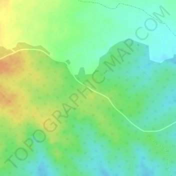 Meru National Park topographic map, elevation, terrain