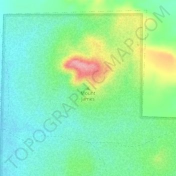 Mount James topographic map, elevation, terrain