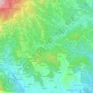 Polto topographic map, elevation, terrain