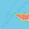 Pointe du Raz topographic map, elevation, terrain