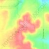 Cane Hill Mountain topographic map, elevation, terrain