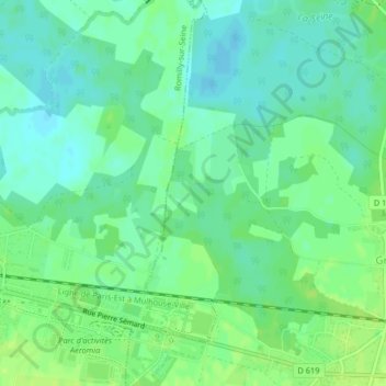 La Grande Lechere topographic map, elevation, terrain