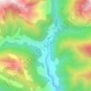 Parzán topographic map, elevation, terrain