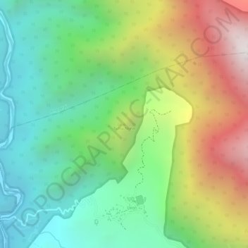 Buttu Nona topographic map, elevation, terrain