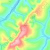 Nzove topographic map, elevation, terrain