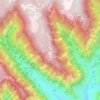 North Rim topographic map, elevation, terrain