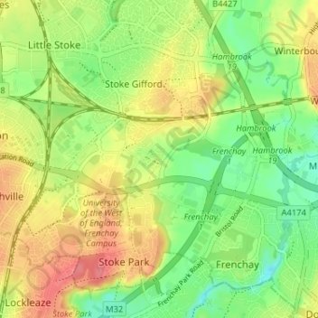 Highbrook Park topographic map, elevation, terrain