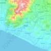 Wates topographic map, elevation, terrain