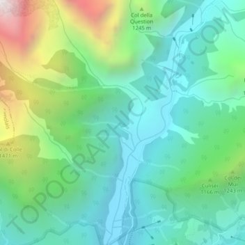 Stalla Zeola Giaeda topographic map, elevation, terrain