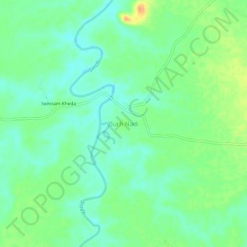 Burh Nadi topographic map, elevation, terrain