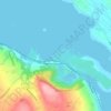 Magheramorne topographic map, elevation, terrain