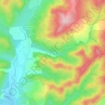 Lespezi topographic map, elevation, terrain