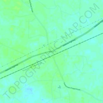 Manor topographic map, elevation, terrain