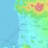 Kota Mataram topographic map, elevation, terrain