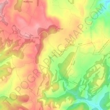 Su topographic map, elevation, terrain