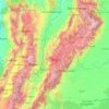 Cundinamarca topographic map, elevation, terrain
