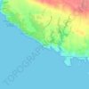 Binidalí topographic map, elevation, terrain