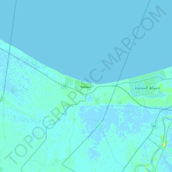 Gamasa topographic map, elevation, terrain