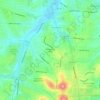 Whispering Hills topographic map, elevation, terrain