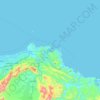 Muttrah topographic map, elevation, terrain