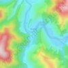 Neagra topographic map, elevation, terrain