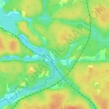 Ludgate topographic map, elevation, terrain