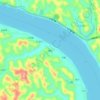 Pubian topographic map, elevation, terrain