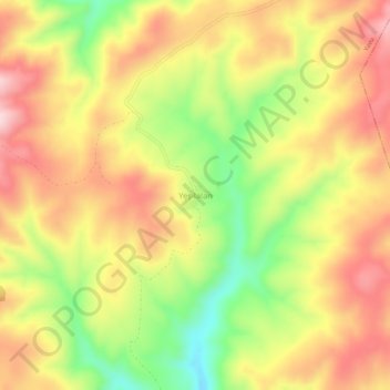 Yeşilalan topographic map, elevation, terrain